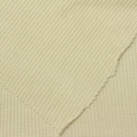 Viscose Stretch Rib Knit Fabric, 199 gsm, 190 cm — Beige