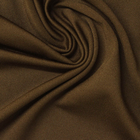 Polyester Stretch Jersey Knit Fabric, 180 gsm, 165 cm — Brown