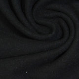 Polyester Stretch Velvet Fabric, 277 gsm, 160 cm — Black — photo 1