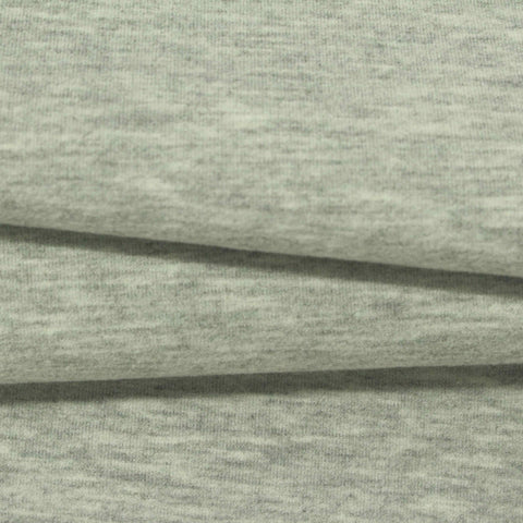 Brushed Viscose Acrylic Blend Stretch Scuba Knit Fabric, 380 gsm, 170 cm — Grey