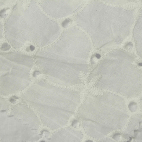 White Eyelet Knit, Cotton