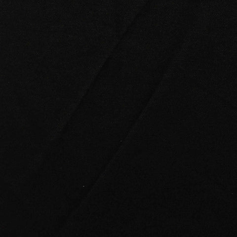 Yarn-Dyed Polyester Viscose Interlock Knit Fabric, 170 gsm, 160 cm — Black