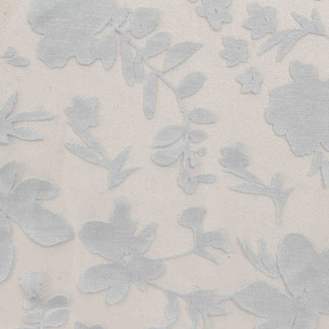 Bold Floral Viscose Knit Fabric, 100 gsm, 160 cm — Blue