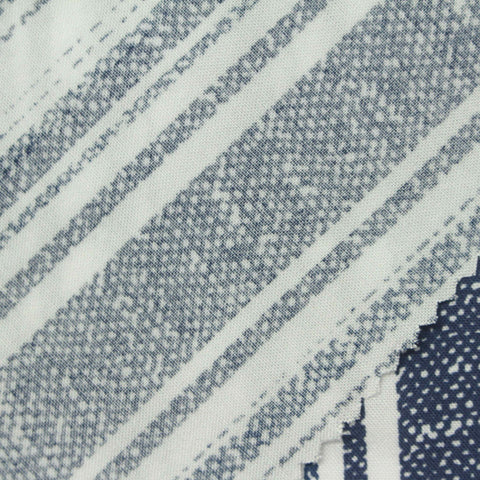 Blue Vertical-Stripe Woven, Cotton, 125 gsm