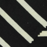Black Horizontal-Stripe Rib Knit, 259 gsm — photo 1