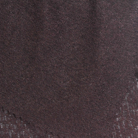 Dark Brown Marl Interlock Knit, Acrylic-Nylon, 120 gsm