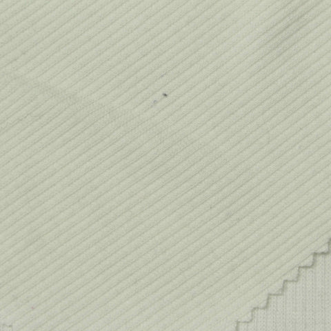 Polyester Viscose Stretch Rib Knit Fabric, 220 gsm — Green