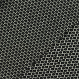 Black Geometric-Grid Jersey Knit, Polyester — photo 1