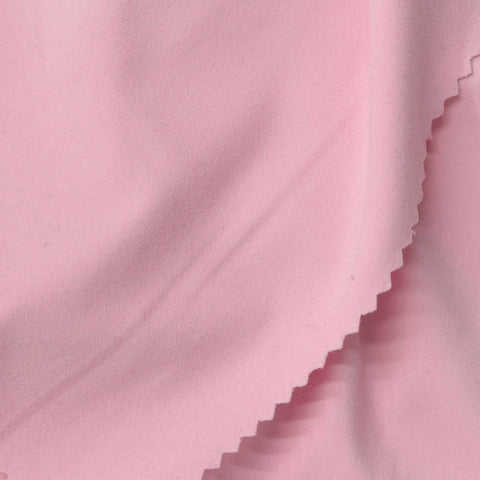 Brushed Nylon Stretch Interlock Knit Fabric, 210 gsm, 155 cm — Pink