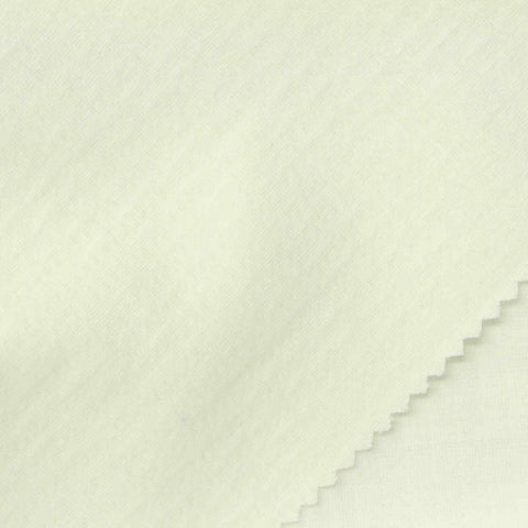 Cotton Polyester Stretch Interlock Knit Fabric, 260 gsm, 155 cm — White