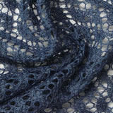 Blue-Grey Openwork Lace, Polyester — photo 1