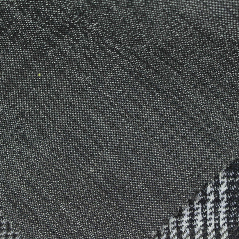 Black Plaid Jacquard, Polyester, 370 gsm