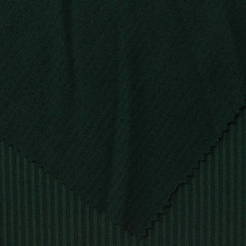 Dark Green Rib Knit, Polyester