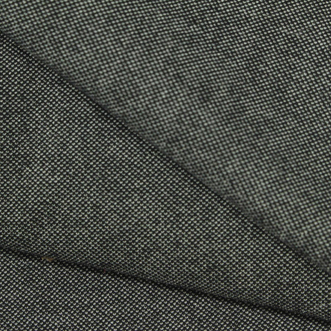 Black Marl Piqué Knit, Poly-Viscose, 357 gsm