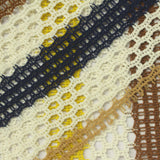 Yellow Vertical-Stripe Chunky Knit, Poly-Cotton — photo 1