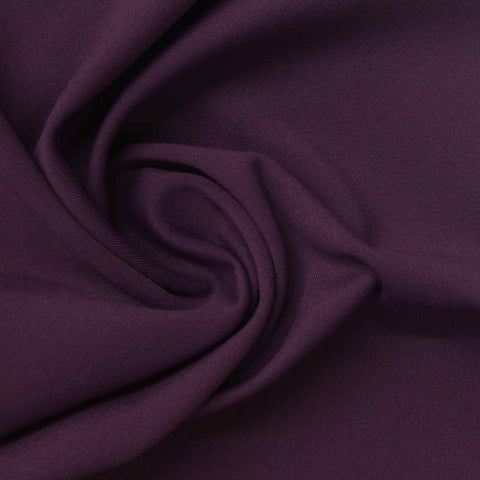 Polyester Stretch Sateen Fabric, 255 gsm — Purple