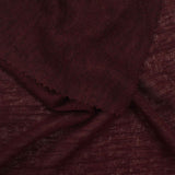 Dark Red Fine-Marl Chunky Knit, Viscose-Poly — photo 1