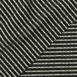 White Horizontal-Stripe Rib Knit, Viscose-Poly, 270 gsm — photo 1