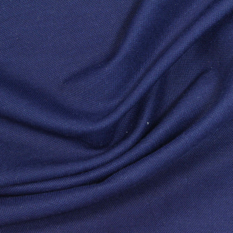 Viscose Nylon Piqué Knit Fabric, 175 gsm, 160 cm — Navy