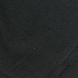Yarn-Dyed Linen Cotton Jersey Knit Fabric, 190 gsm, 150 cm — Black — photo 1