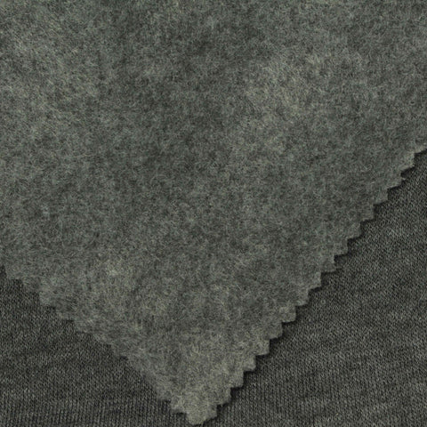 Heathered Grey Marl Knit, Polyester, 200 gsm