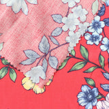 Red Floral Woven, Viscose, 121 gsm — photo 1