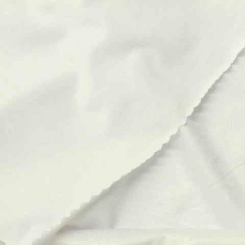 Polyester Stretch Milk Silk Knit Fabric, 130 gsm, 155 cm — White