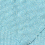 Light Blue Marl Rib Knit, Poly-Cotton, 240 gsm — photo 1