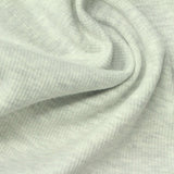 Light Grey Heathered-Marl Rib Knit, Cotton-Poly, 310 gsm — photo 1
