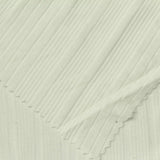 Polyester Viscose Stretch Rib Knit Fabric, 220 gsm, 160 cm — Green — photo 1