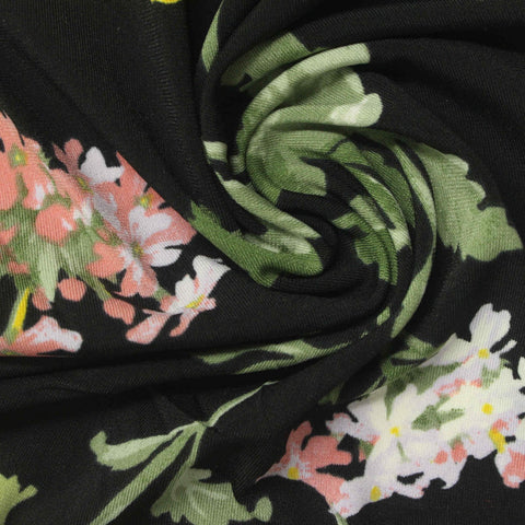Green Leaves Linen-Look