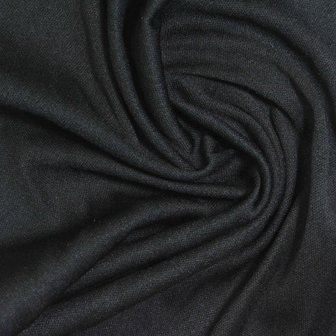 Dark Grey Marl Jersey Knit, Polyester, 120 gsm, 160 cm, ref EF-262396