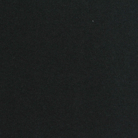 Brushed Polyester Stretch Sateen Fabric, 300 gsm, 160 cm — Black