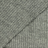 Dark Grey Marl Rib Knit, Viscose-Poly, 200 gsm — photo 1