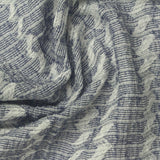 White Zigzag Crepe, Poly-Cotton — photo 1