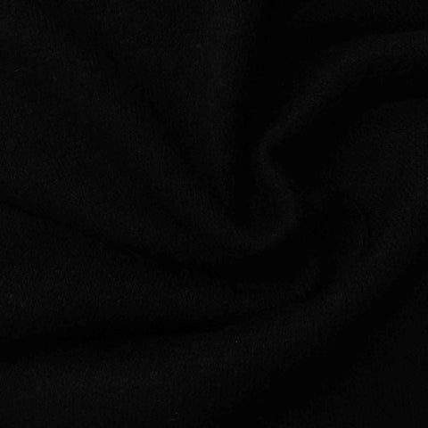 Chunky Knit Fabric, 208 gsm, 160 cm — Black