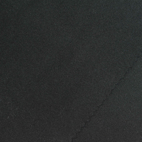 Brushed Polyester Stretch Velvet Fabric, 299 gsm, 176 cm — Black
