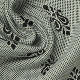 Jacquard Polyester Viscose Stretch Knit Fabric, 336 gsm, 165 cm — Grey — photo 1