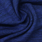 Blue Marl Rib Knit, Cotton-Poly, 239 gsm — photo 1
