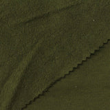 Brushed Cotton Polyester French Terry Fabric, 280 gsm, 185 cm — Green — photo 1