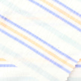 Blue Horizontal-Stripe Knit, Viscose, 169 gsm — photo 1