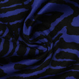 Black Zebra Ponte Knit, Polyester — photo 1
