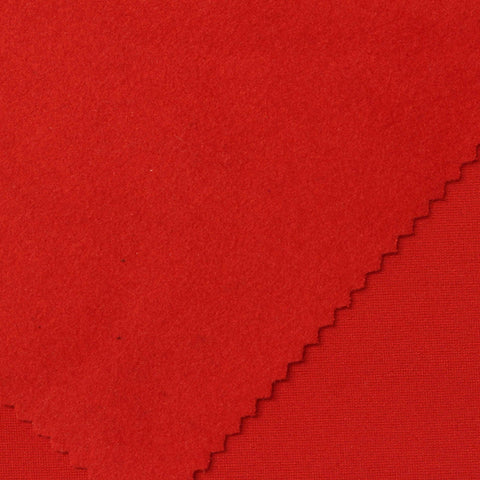 Brushed Viscose Nylon Stretch Ponte Knit Fabric, 470 gsm, 160 cm — Red