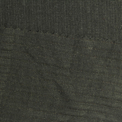 Dark Olive Ribbed Rib Knit, Polyester