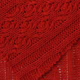 Red Openwork Pointelle Knit, Polyester, 385 gsm — photo 1