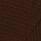 Cotton Polyester Stretch Rib Knit Fabric, 420 gsm, 125 cm — Brown — photo 1