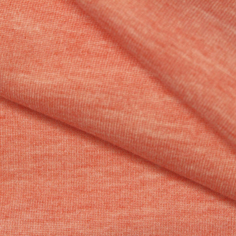 Heathered Peach Marl Scuba Knit, Poly-Viscose