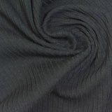 Polyester Cotton Rib Knit Fabric, 200 gsm, 145 cm — Grey — photo 1