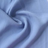 100% Polyester Linen-Look Fabric, 123 gsm, 145 cm — Blue — photo 1