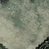 Dark Green Paisley Jersey Knit, Viscose — photo 1